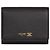 Céline Cartera de piel de becerro granulada suave Negro Azul Cartera pequeña para mujer