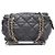 Salvatore Ferragamo Borsa a tracolla con catena dorata e logo Nero - vista 13