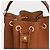 Céline Borsa Tine Clara Supplement in vitello grana Brown Marrone - vista 6