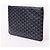 Goyard Pochette Sena MM Unisex Clutch Bag Navy Blu - vista 3