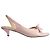 Louis Vuitton Sandali Slingback con tacco e fiocco in camoscio rosa e pelle di agnello