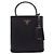 Prada Saffiano-Panel-Tote und Schultertasche Schwarz