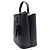 Prada Saffiano-Panel-Tote und Schultertasche Schwarz - Ansicht 2