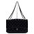 Chanel Borsa a spalla classica a soffietto con patta in vernice blu navy scuro - vista 2
