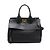 Salvatore Ferragamo Borsa Tote e a Spalla Gancini Studio Medium Black Nero