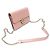 Gucci Mini Clutch Crossbody em Pele Rosa com Corrente GG Entrelaçada - vista 3