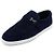 Hermès Mocassini da uomo in camoscio Marine con logo argento Blu - vista 2