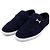 Hermès Mocassini da uomo in camoscio Marine con logo argento Blu - vista 3
