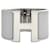Hermès Bracciale Click Clack White Silver Marrone  - vista 1