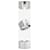 Hermès Bracciale Click Clack White Silver Marrone  - vista 2