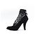 Louis Vuitton Stivaletti da donna in pelle scamosciata e mesh nera Nero - vista 4