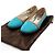 Tod's Ballerine in pelle di pitone blu da donna - vista 7