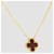Van Cleef & Arpels Vintage Alhambra Lucky Carnelian Yellow Gold Necklace  - view 6
