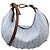 Fendi Borsa Mini Hobo Graph FF in Denim Azzurro Blu