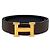 Hermès Cinturón reversible Castaño