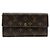 Louis Vuitton Sarah Monogram Geldbörse Braun