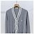 Brunello Cucinelli Cardigan in cotone con logo Grigio XL Marrone - vista 3