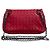 Bottega Veneta Borsa a tracolla Messenger in nappa intrecciato con catena Rosso - vista 4