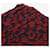 Louis Vuitton Cachecol vermelho com logótipo de leopardo  - vista 4