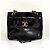 Chanel Borsa a Tracolla in Vernice con Catena Nera Nero - vista 3