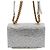 Alexander Mcqueen Mini borsa a tracolla satchel con paillettes e cristalli e catena dorata - vista 4