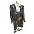 Tory Burch Vestido Shift Negro Bordado Blanco Multicolor