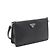 Prada Mini borsa a tracolla in pelle Saffiano nera - vista 3