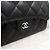 Chanel Cartera larga Classic Flap con botón a presión Caviar Black Silver Hardware - vista 5