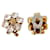 Gucci Orecchini Crystal Double Gold D'oro  - vista 4