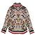 Burberry Blusa de cuello con lazada a rayas florales US Castaño - vista 6