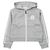 Moncler Giacca con cappuccio e zip in maglia con patch per bambini Marrone