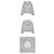 Moncler Giacca con cappuccio e zip in maglia con patch per bambini Marrone - vista 3