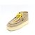 Miu Miu Botas Desert de cuña en ante lavado para mujer Dorado - vista 2