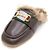 Gucci Brown Horsebit Fur Men’s Mule Slipper - view 2