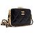 Chanel Mini borsa box da sera in pelle di capra verniciata nera con catena dorata Nero - vista 4