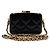 Chanel Mini borsa box da sera in pelle di capra verniciata nera con catena dorata Nero - vista 5