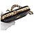 Chanel Mini borsa box da sera in pelle di capra verniciata nera con catena dorata Nero - vista 8