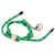 Miu Miu Bracciale Loop Lettering Logo Code da donna Verde  - vista 2