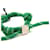 Miu Miu Bracciale Loop Lettering Logo Code da donna Verde  - vista 3