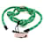 Miu Miu Bracciale Loop Lettering Logo Code da donna Verde  - vista 4
