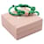 Miu Miu Bracciale Loop Lettering Logo Code da donna Verde  - vista 5