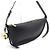 Burberry Borsa a tracolla unisex piccola in pelle Black Shield - vista 4