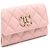 Chanel Cartera Classic Small de piel Caviar rosa con CC dorado - vista 4