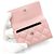 Chanel Cartera Classic Small de piel Caviar rosa con CC dorado - vista 6