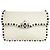 Valentino Borsa crossbody Rockstud Rolling Guitar Strap Ivory Bianco