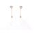Chanel Orecchini a goccia CC Heart CC Crystal Bianco
