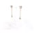 Chanel Orecchini a goccia CC Heart CC Crystal Bianco - vista 2