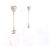 Chanel Orecchini a goccia CC Heart CC Crystal Bianco - vista 3