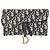 Dior Pouch Saddle in jacquard Oblique Blu