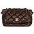 Chanel Bolsa de ombro com aba acordeão acolchoada Bubble Castanho escuro Marrom - vista 2